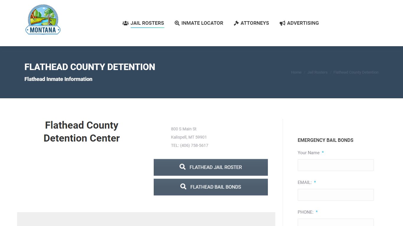 Flathead County Detention - MONTANA JAIL ROSTER